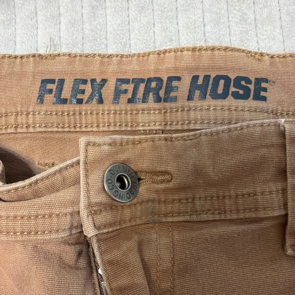 Duluth Trading Flex Fire Hose Pants Mens 38x32 Fits(36x30) standard Fit Stretch